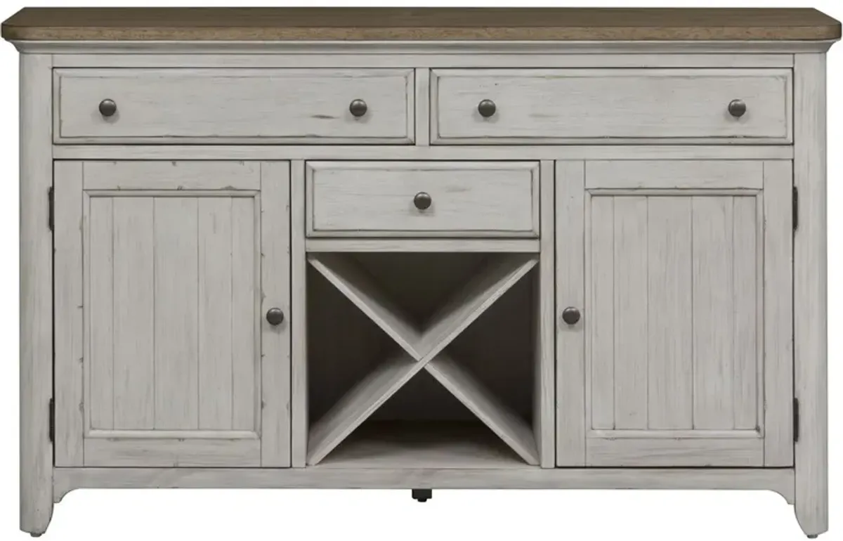 Liberty Furniture Farmhouse Reimagined Two-Tone Buffet