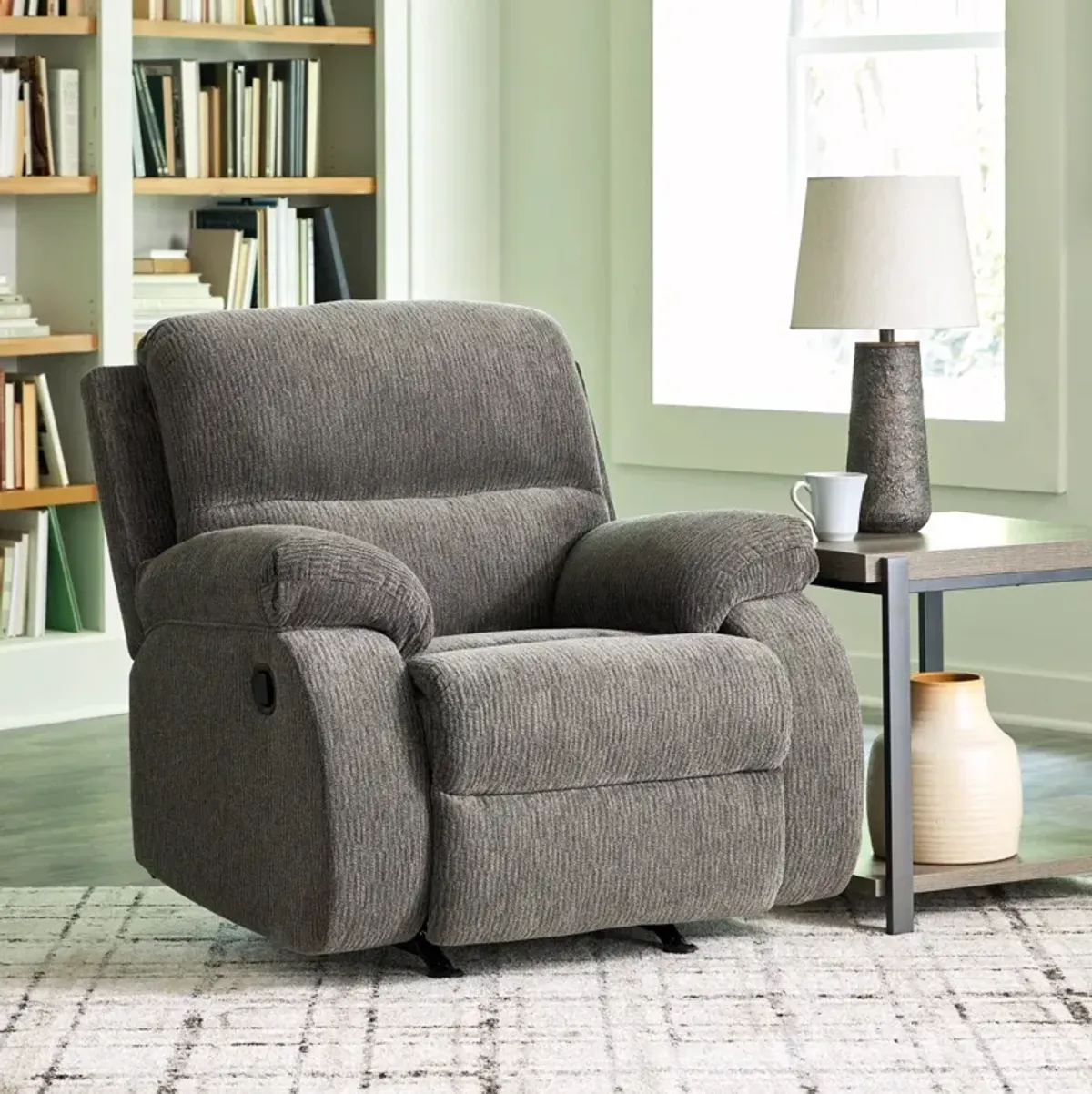 Signature Design by Ashley® Scranto Brindle Manual Rocker Recliner
