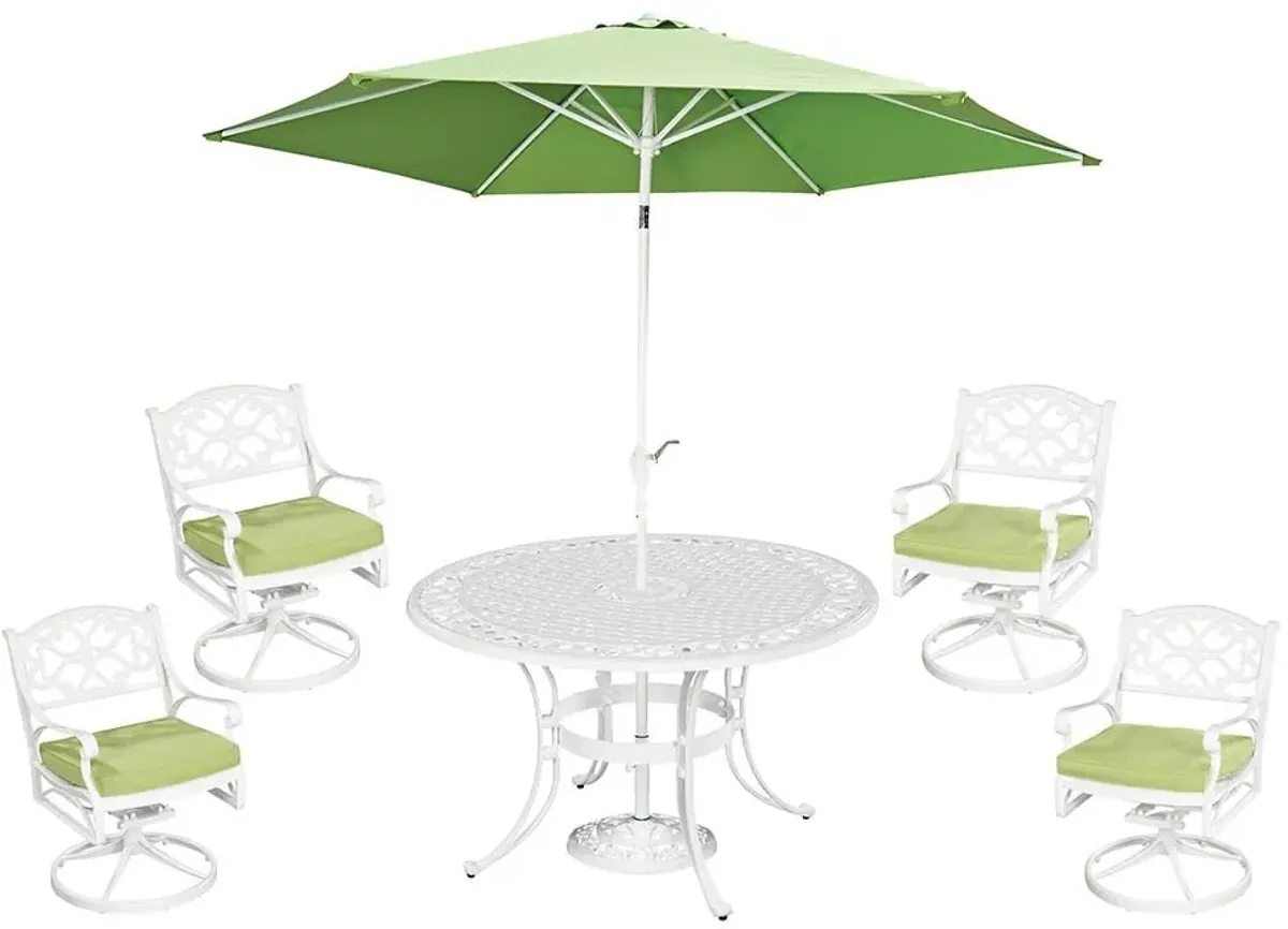 homestyles® Sanibel 6-Piece White Outdoor Dining Set