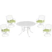 homestyles® Sanibel 5-Piece White Outdoor Dining Set