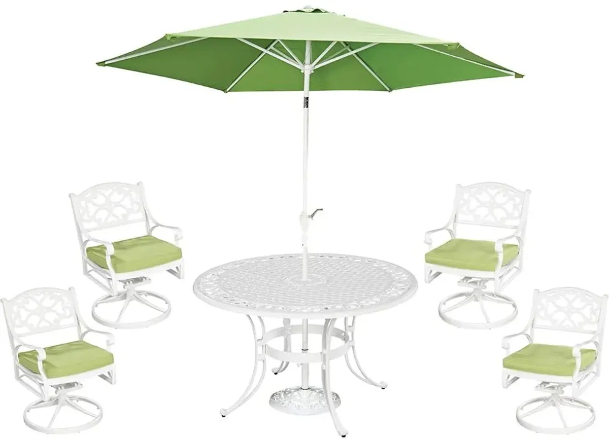 homestyles® Sanibel 6-Piece White Outdoor Dining Set