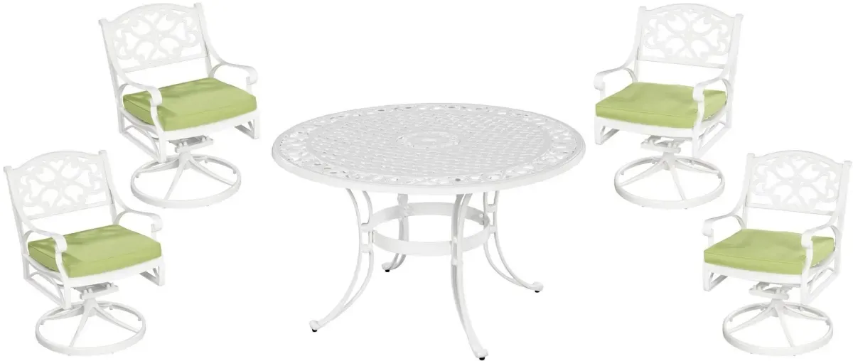 homestyles® Sanibel 5-Piece White Outdoor Dining Set