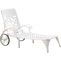 homestyles® Sanibel White Outdoor Chaise Lounge