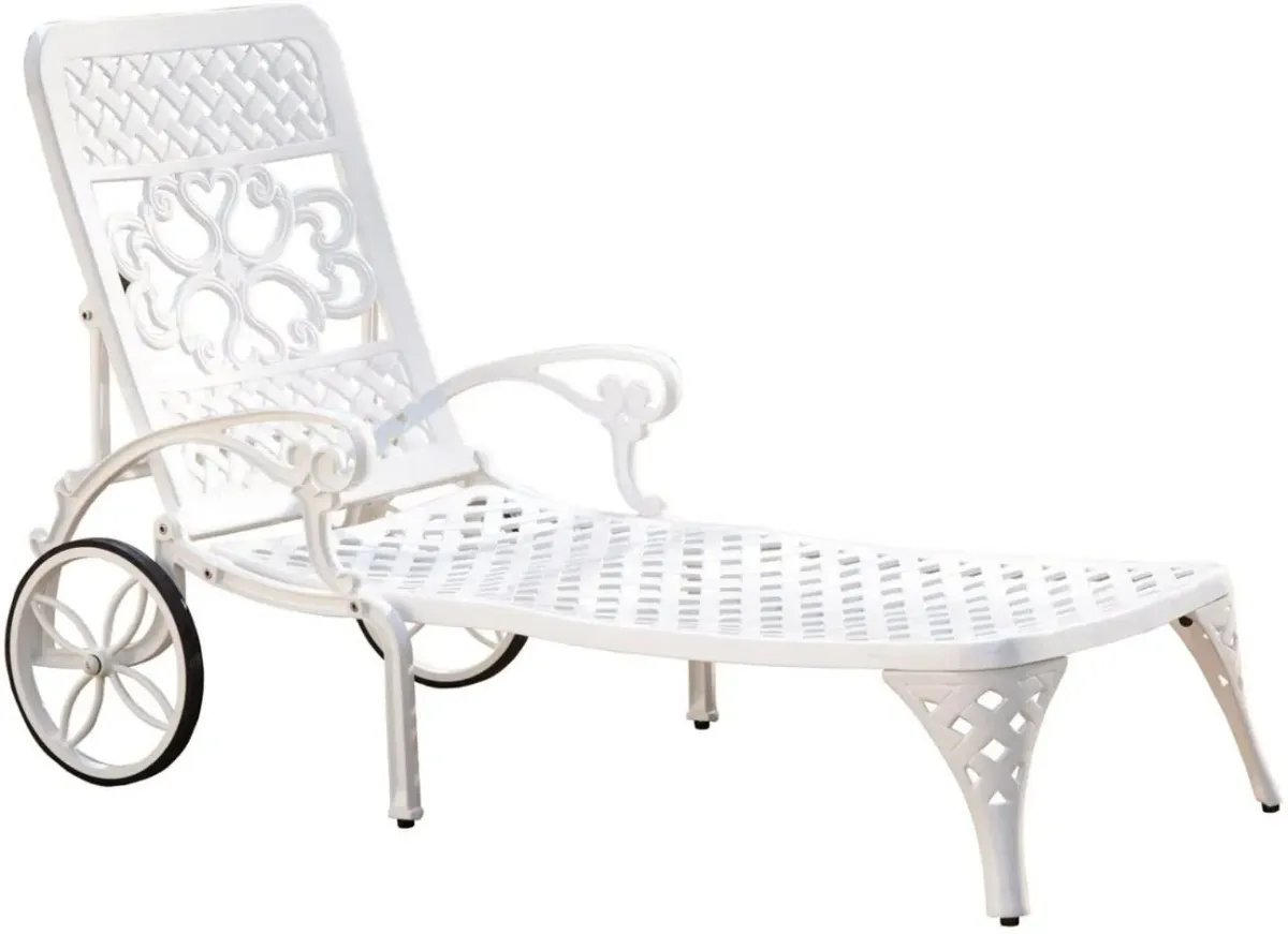 homestyles® Sanibel White Outdoor Chaise Lounge