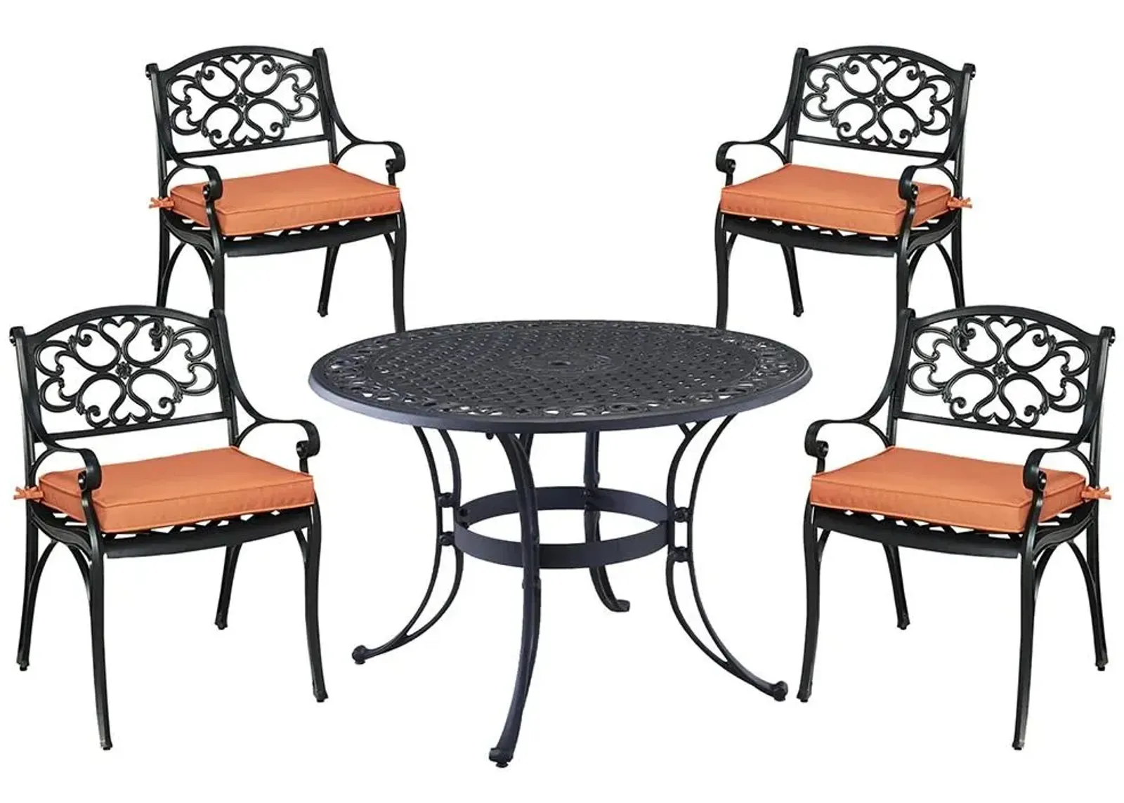 homestyles® Sanibel 5-Piece Black Outdoor Dining Set