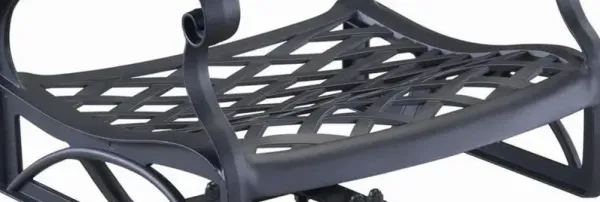 homestyles® Sanibel Black Outdoor Swivel Rocking Chair