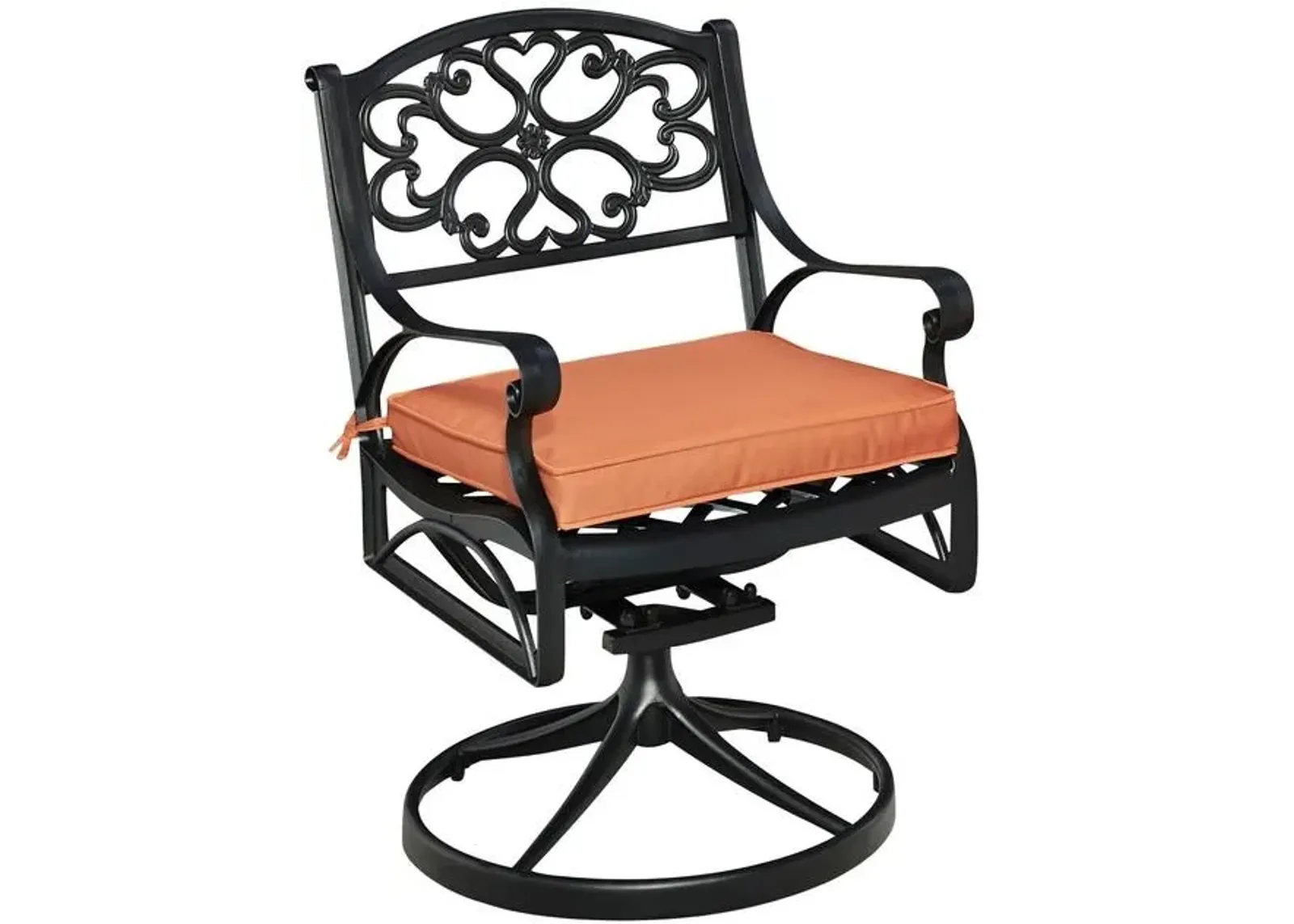 homestyles® Sanibel Black Outdoor Swivel Rocking Chair