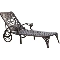 homestyles® Sanibel Black Outdoor Chaise Lounge
