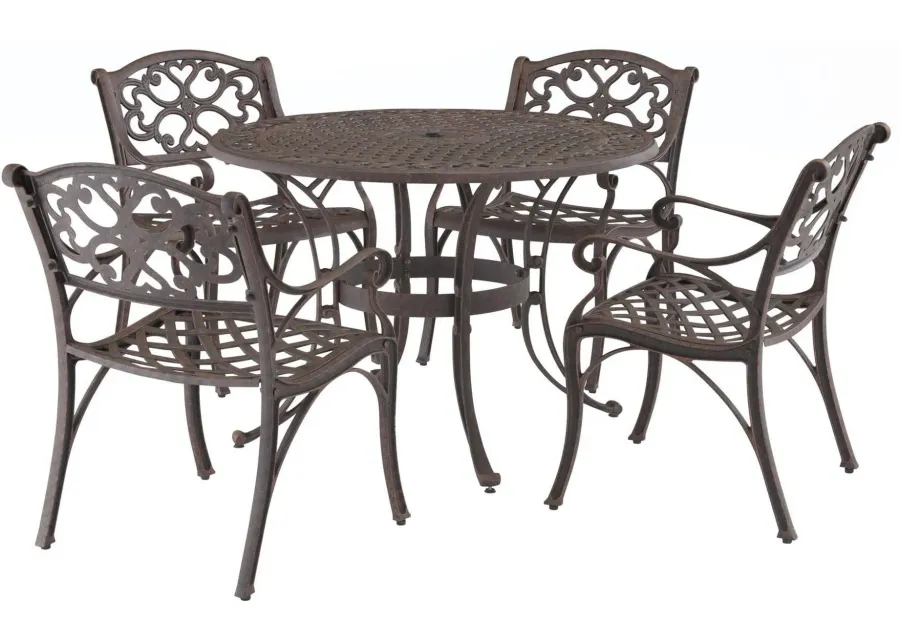 homestyles® Sanibel 5-Piece Bronze Outdoor Dining Set