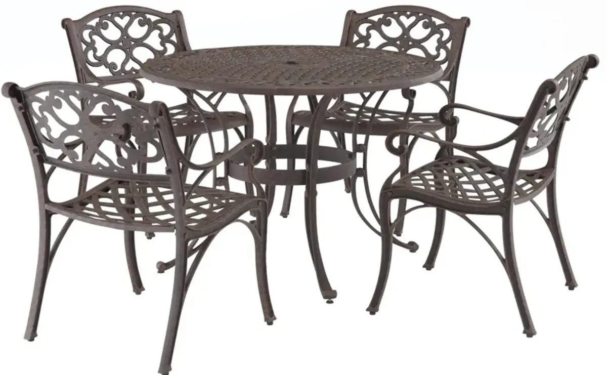 homestyles® Sanibel 5-Piece Bronze Outdoor Dining Set