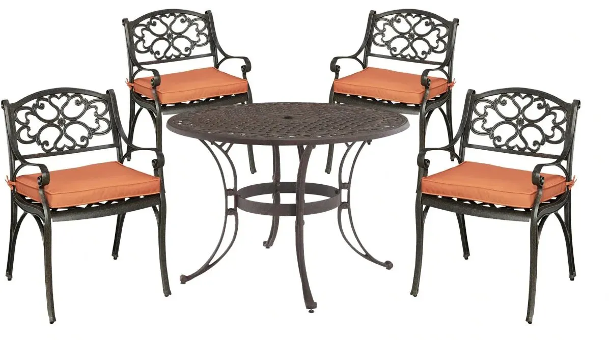 homestyles® Sanibel 5-Piece Bronze Outdoor Dining Set