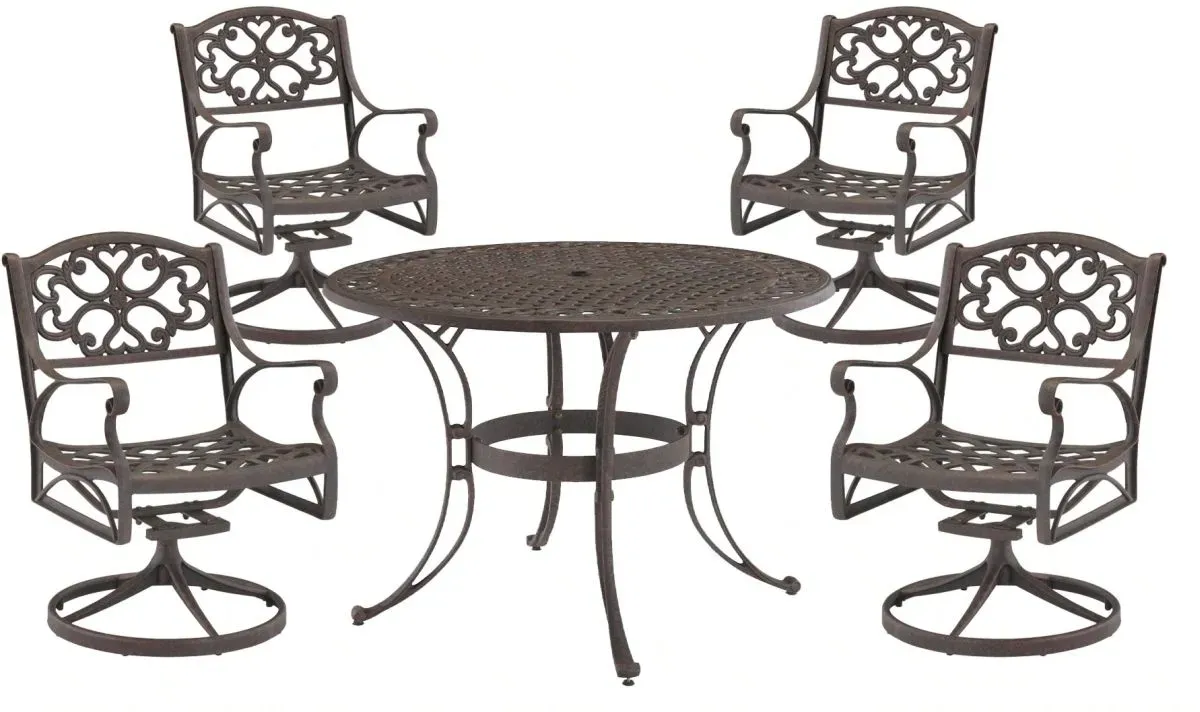 homestyles® Sanibel 5-Piece Bronze Outdoor Dining Set