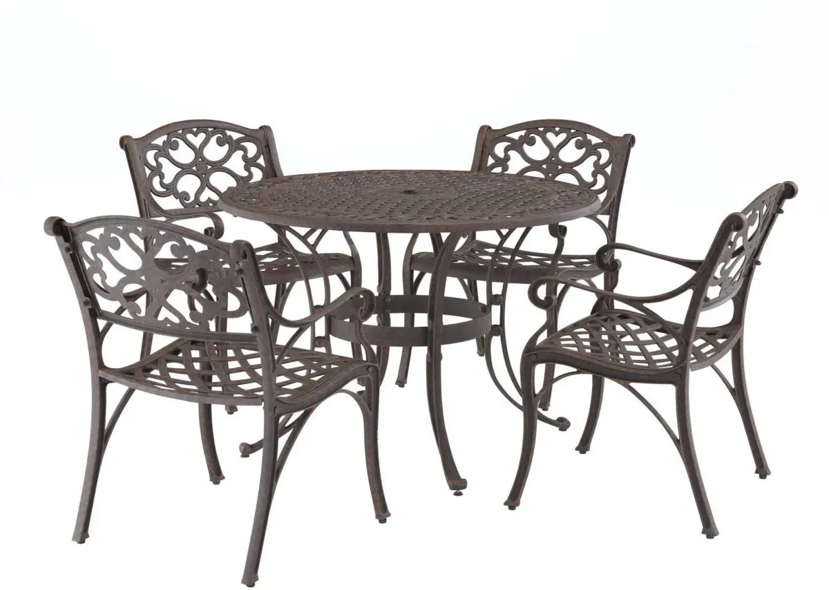 homestyles® Sanibel 5 Piece Brown Outdoor Dining Set