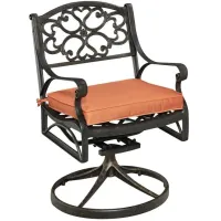 homestyles® Sanibel Black Swivel Rocking Chair with Cushion