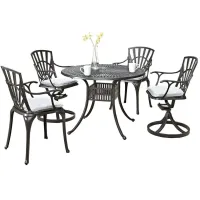 homestyles® Grenada 5-Piece Charcoal Outdoor Dining Set