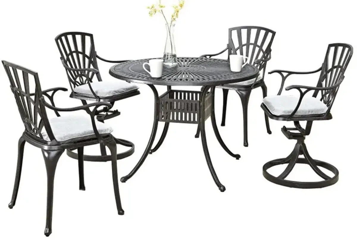 homestyles® Grenada 5-Piece Charcoal Outdoor Dining Set