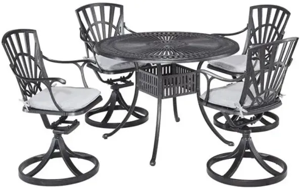 homestyles® Grenada 5-Piece Charcoal Outdoor Dining Set