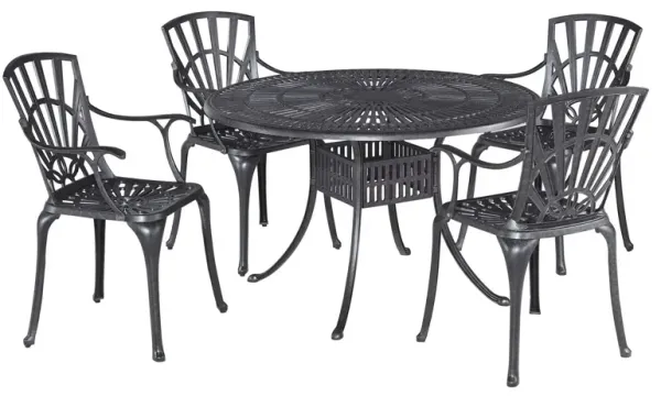 homestyles® Grenada 5-Piece Charcoal Outdoor Dining Set