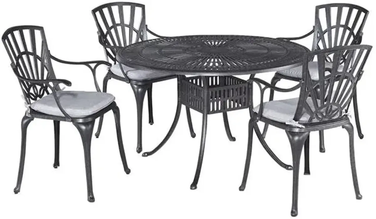 homestyles® Grenada 5-Piece Charcoal Outdoor Dining Set