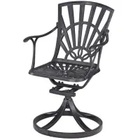 homestyles® Grenada Charcoal Outdoor Swivel Rocking Chair