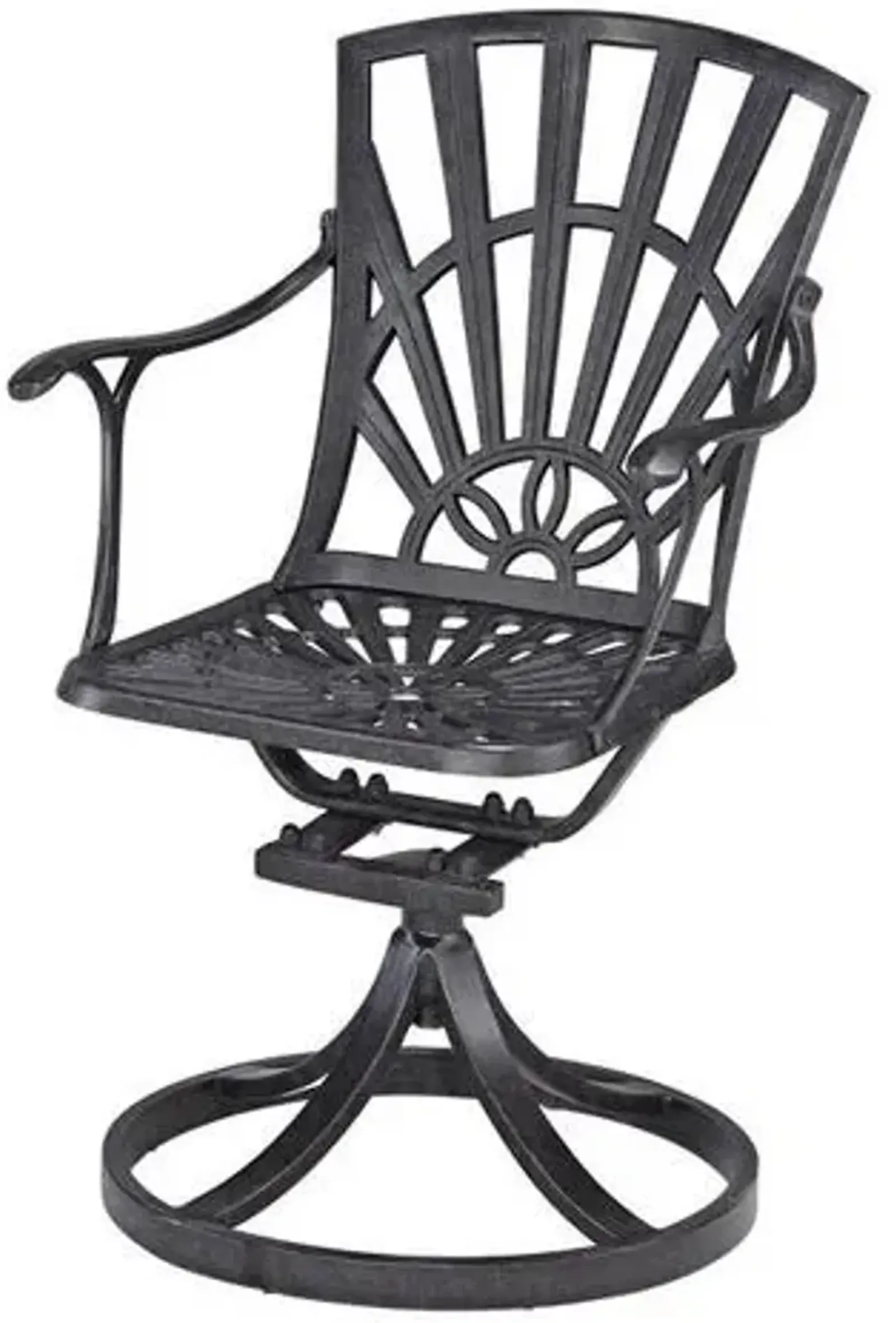 homestyles® Grenada Charcoal Outdoor Swivel Rocking Chair