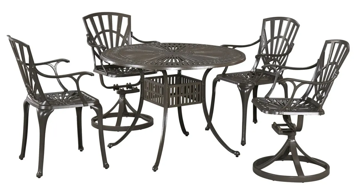 Homestyles® Grenada 5-Piece Khaki Gray Outdoor Dining Set 