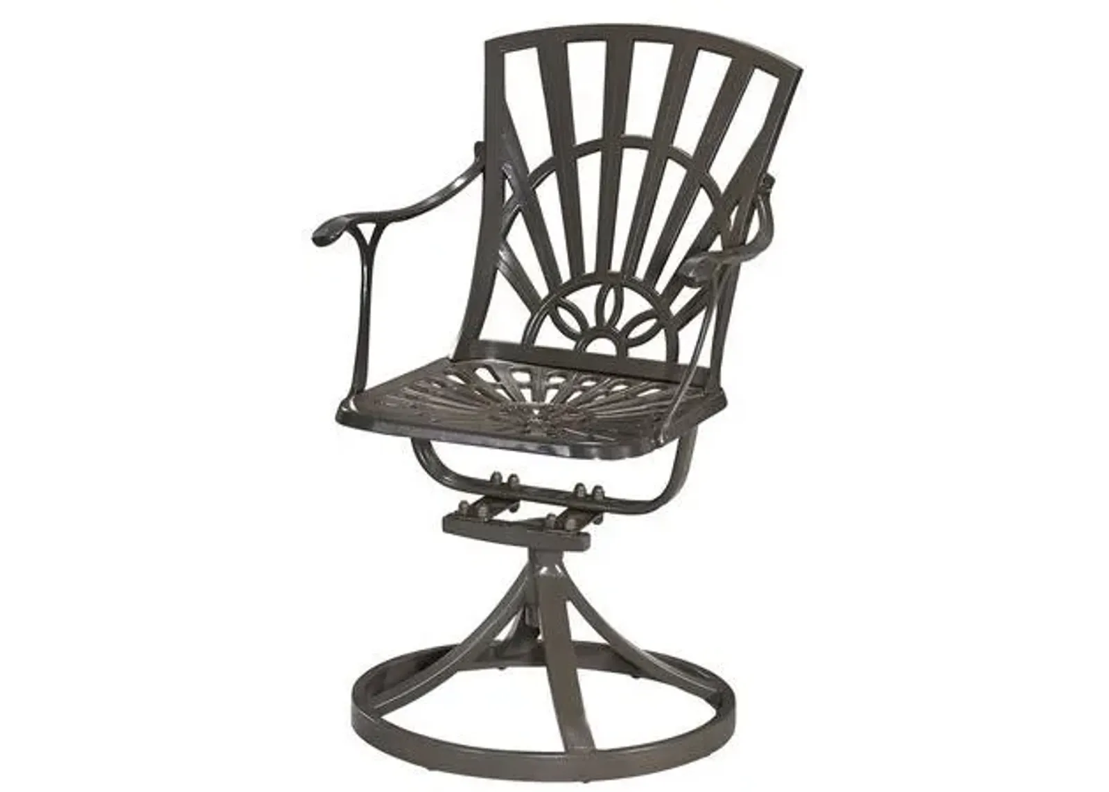 homestyles® Grenada Khaki Gray Outdoor Swivel Rocking Chair