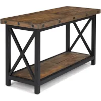 Flexsteel® Carpenter Brown/Black Sofa Table