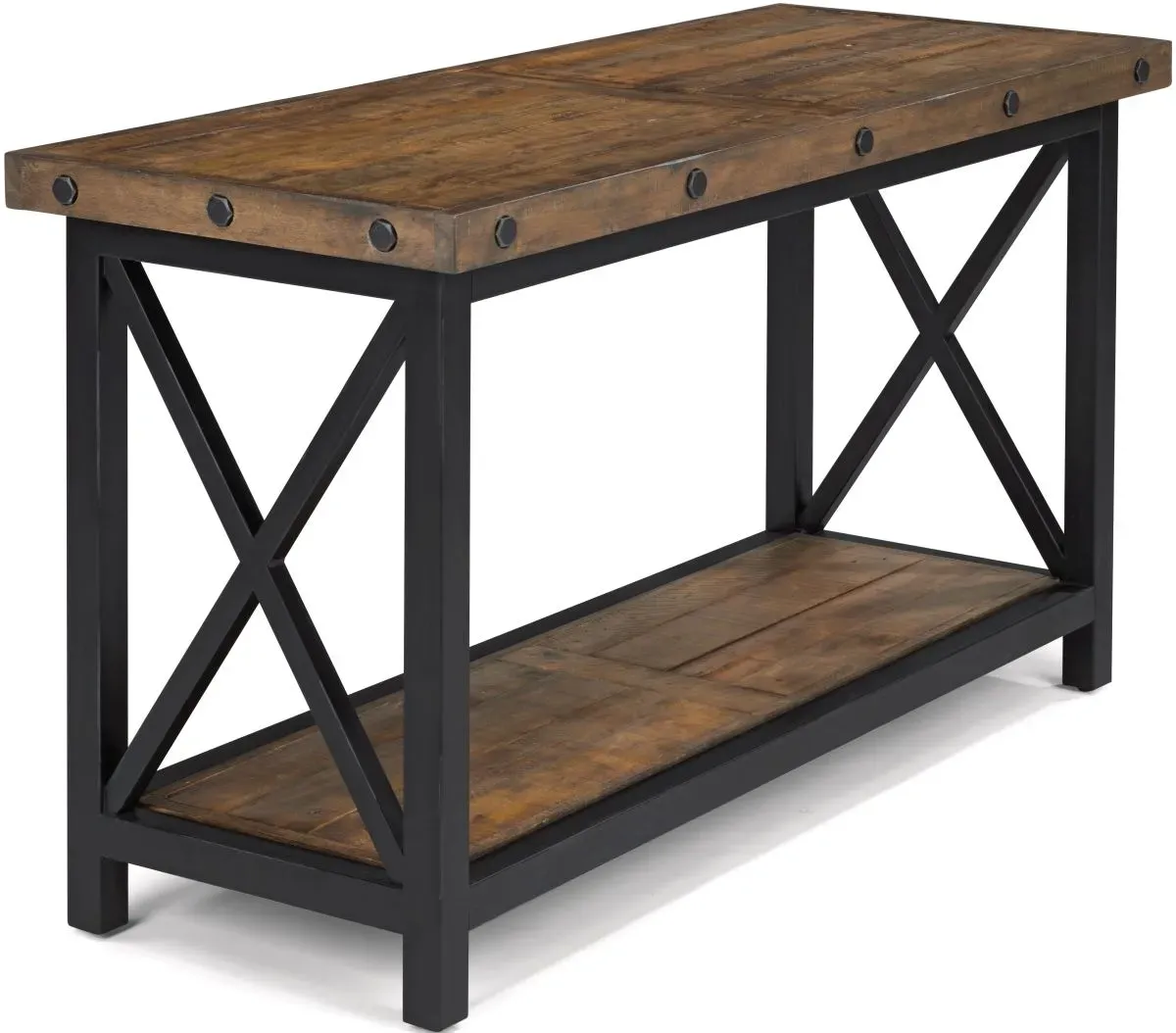 Flexsteel® Carpenter Brown/Black Sofa Table