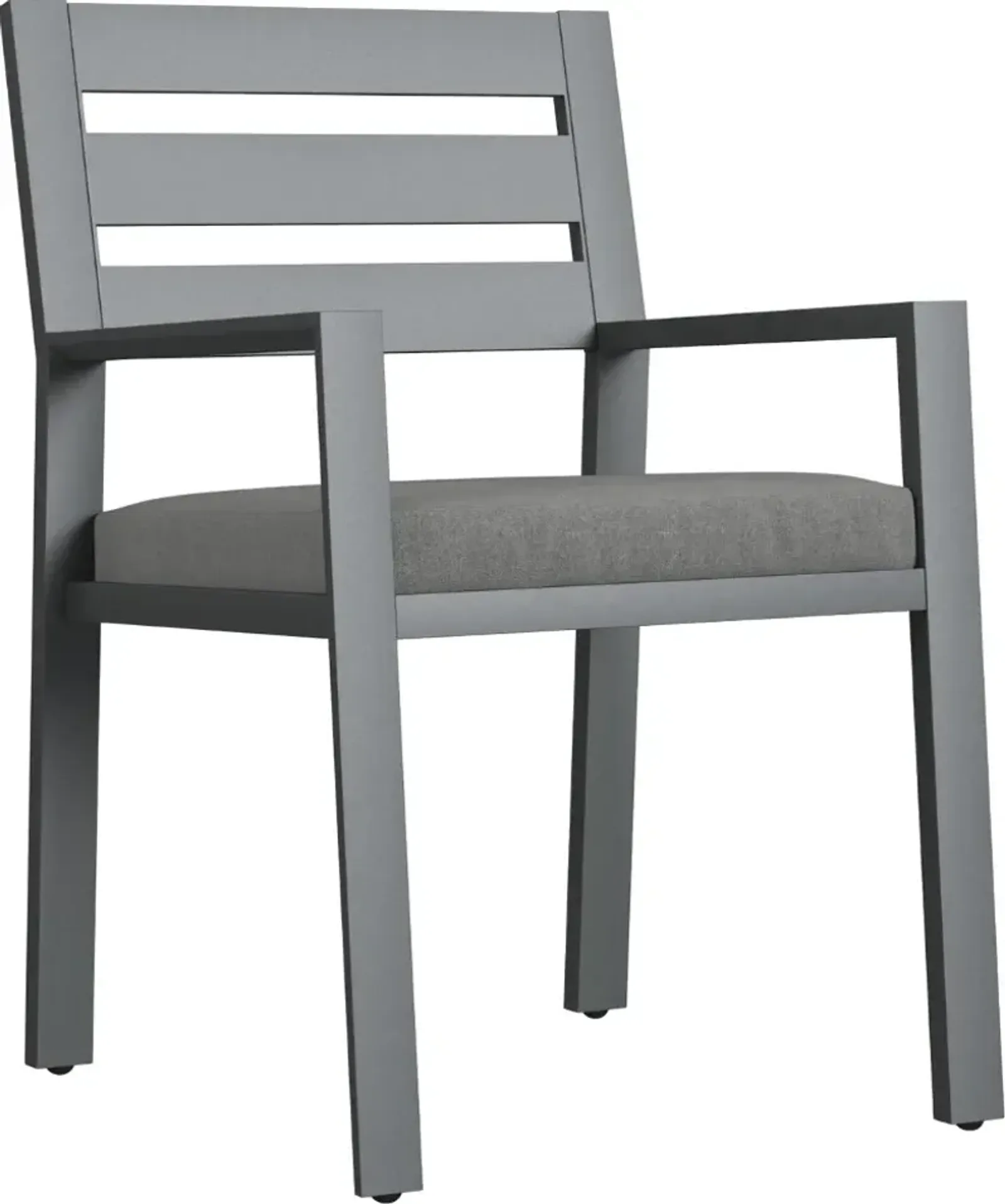 homestyles® Grayton Gray Fabric/Metal Outdoor Dining Chair