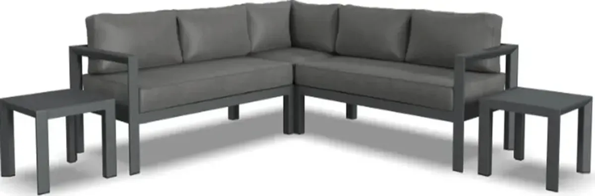 homestyles® Grayton Gray 5-Seat Sectional with Two End Tables