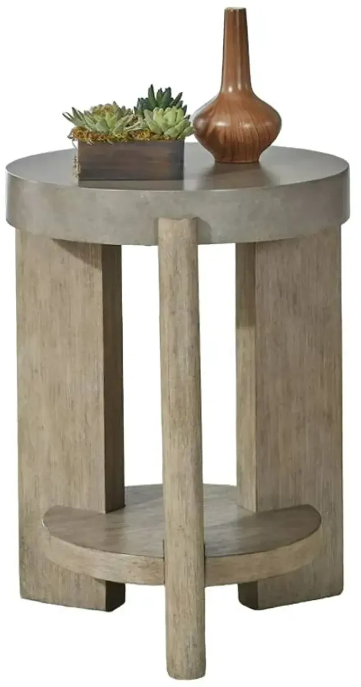 Liberty Furniture Affinity Concrete/Dusty Taupe Chairside Table