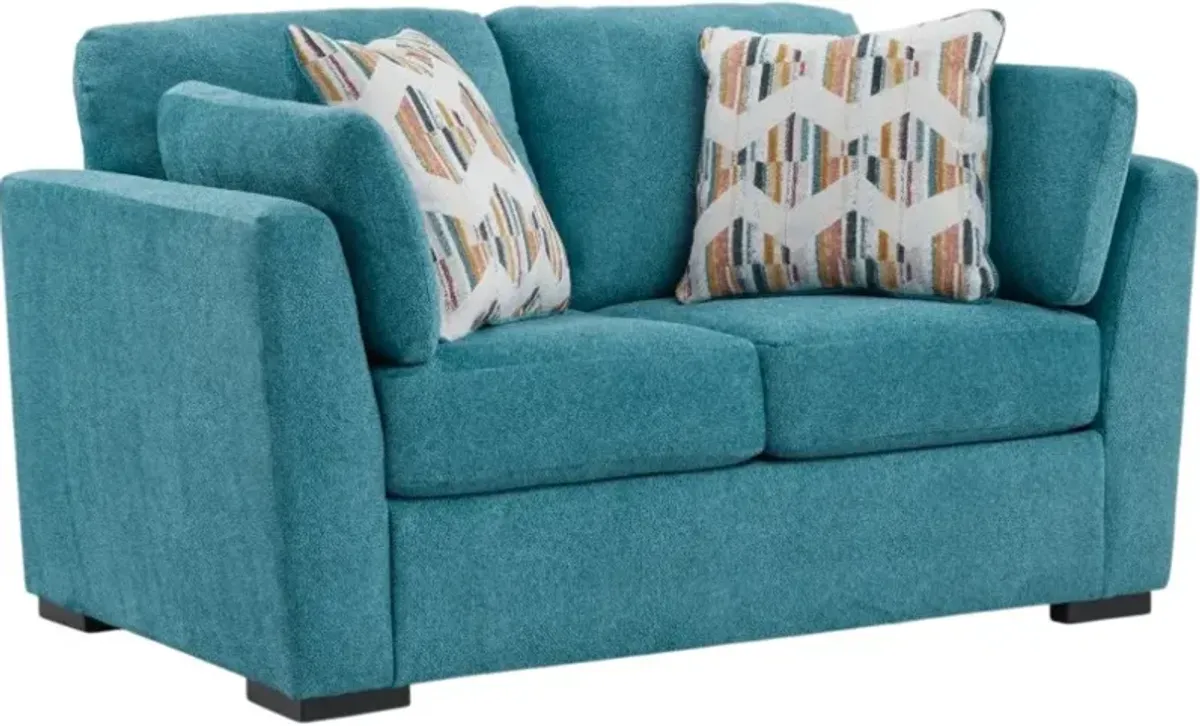 Signature Design by Ashley® Keerwick Teal Loveseat