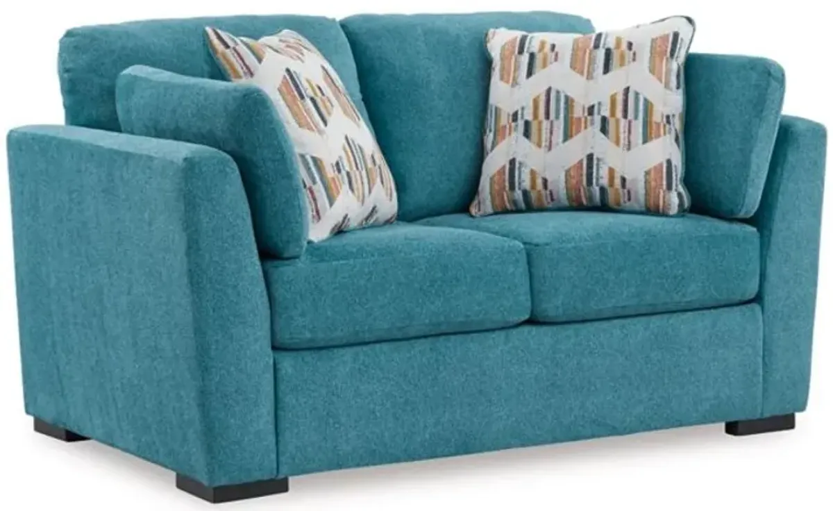 Signature Design by Ashley® Keerwick Teal Loveseat