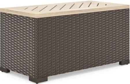 homestyles® Palm Springs Brown Outdoor Storage Table