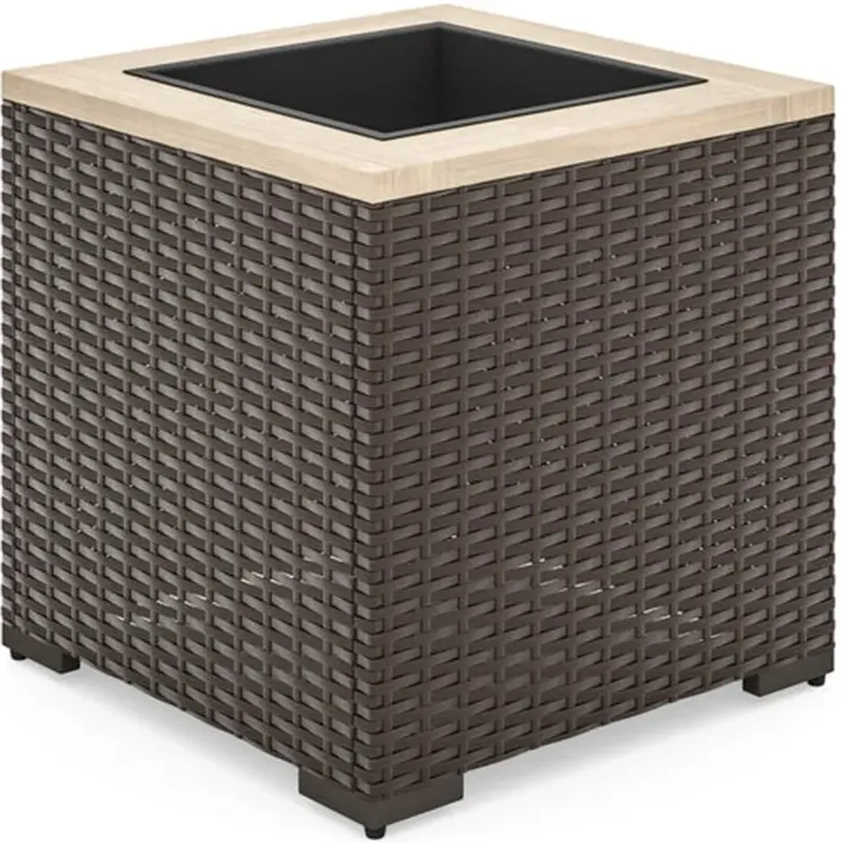 homestyles® Palm Springs Brown Outdoor Planter