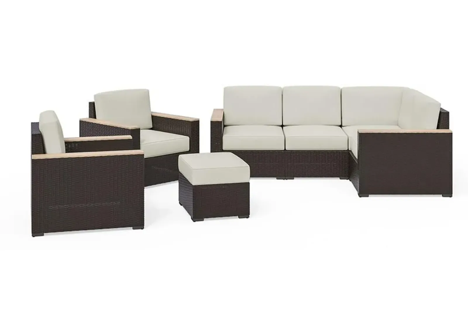 homestyles® Palm Springs 4-Piece Brown Sectional Set