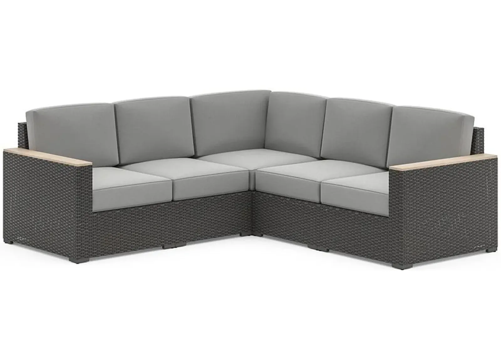 homestyles® Boca Raton Brown Outdoor 5-Seat Sectional