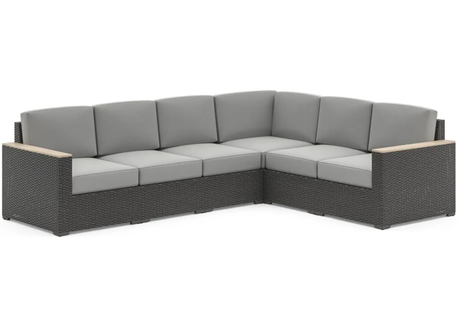 homestyles® Boca Raton Brown Outdoor 6-Seat Sectional