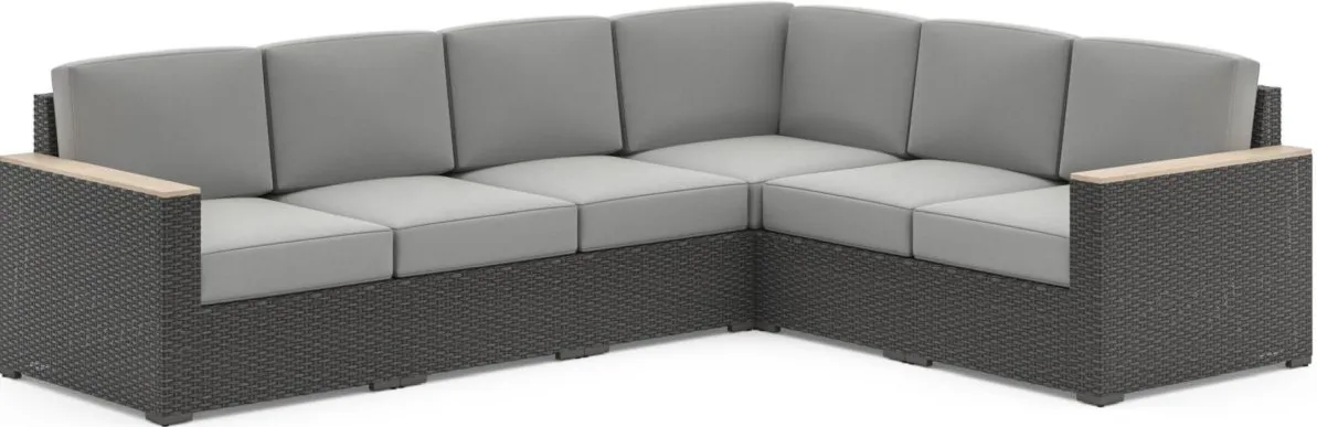 homestyles® Boca Raton Brown Outdoor 6-Seat Sectional