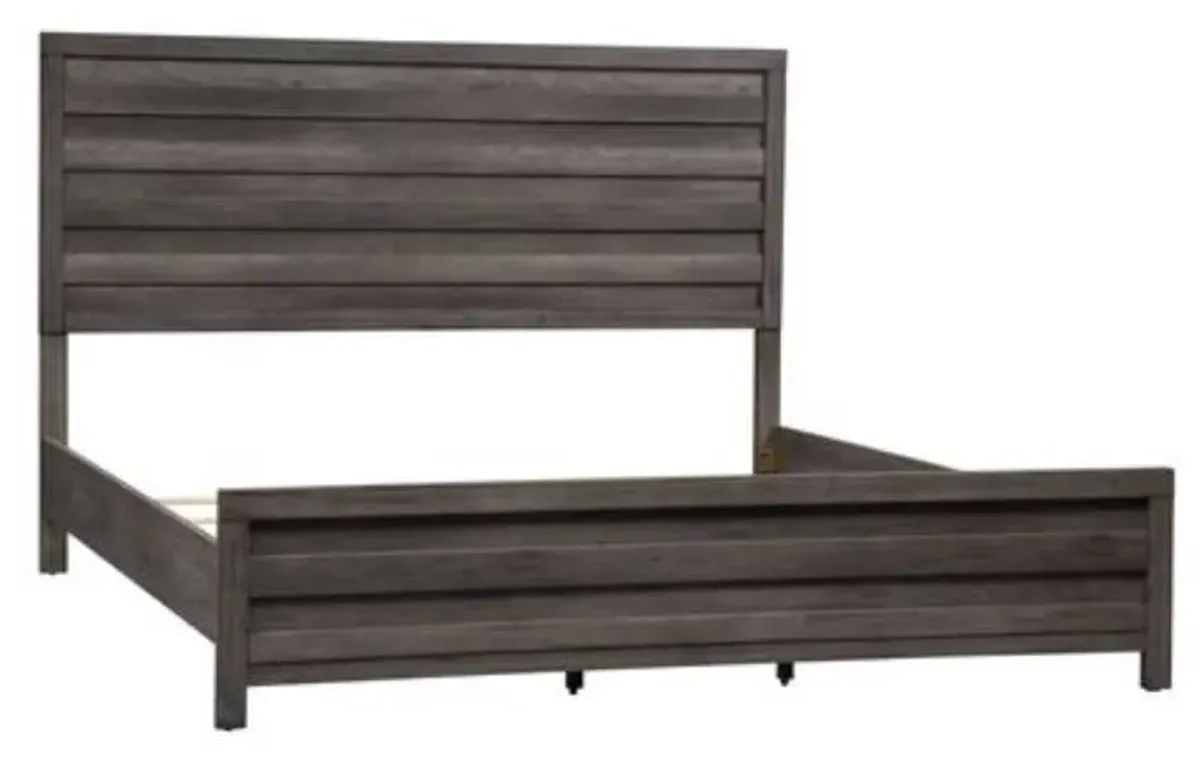 Liberty Furniture Tanners Creek Greystone King Panel Bed