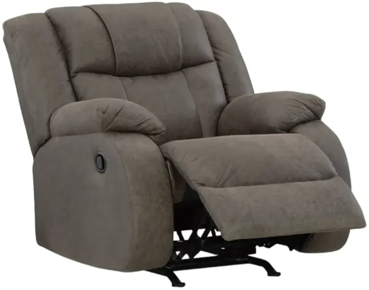 Signature Design by Ashley® First Base Gunmetal Manual Recliner