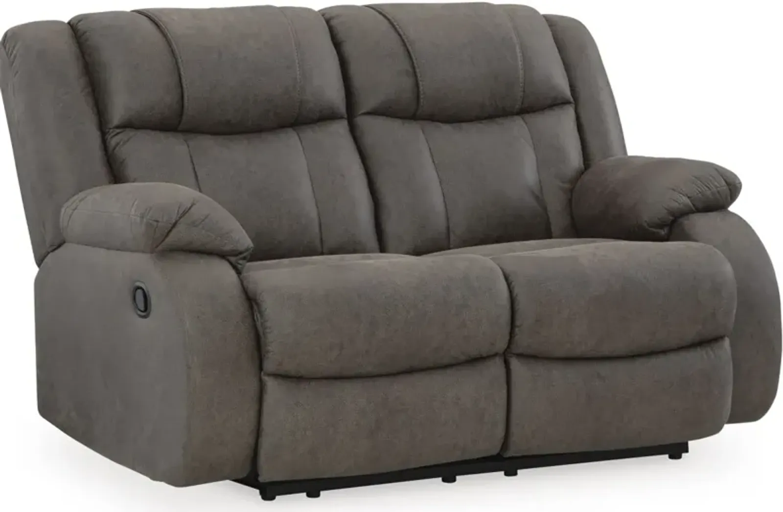 Signature Design by Ashley® First Base Gunmetal Reclining Loveseat