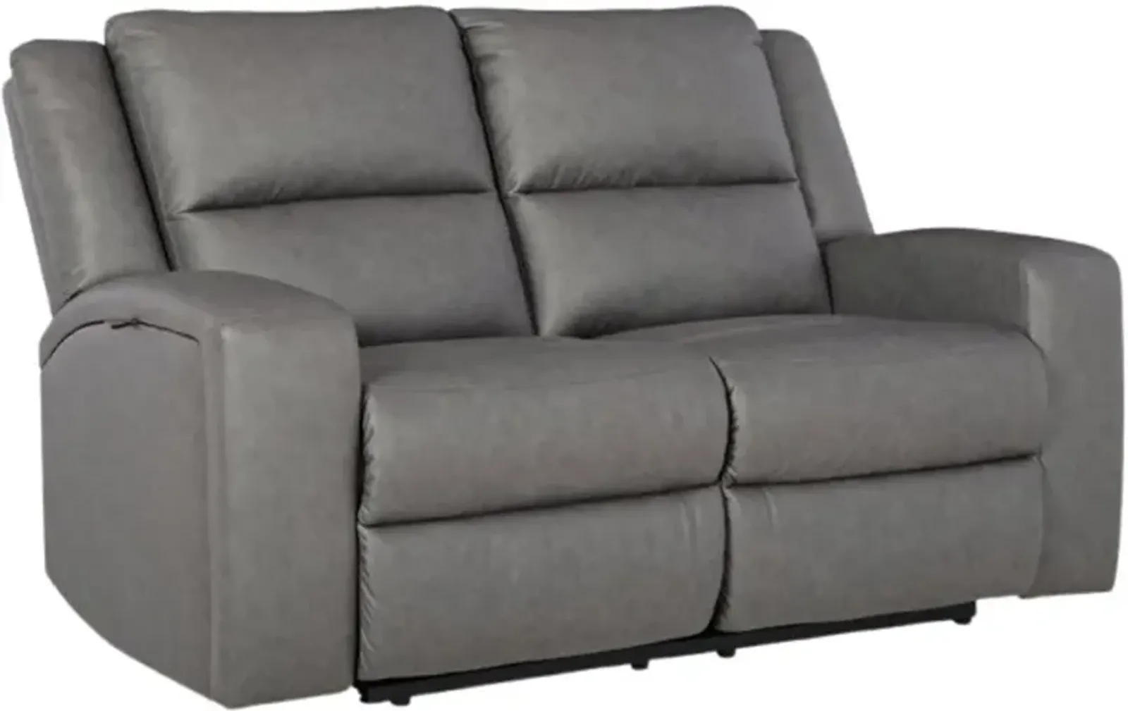 Benchcraft® Brixworth Slate Manual Reclining Loveseat