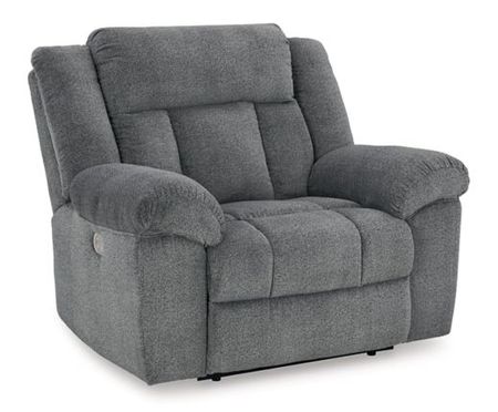 Signature Design by Ashley® Tip-Off Slate Power Recliner Chair