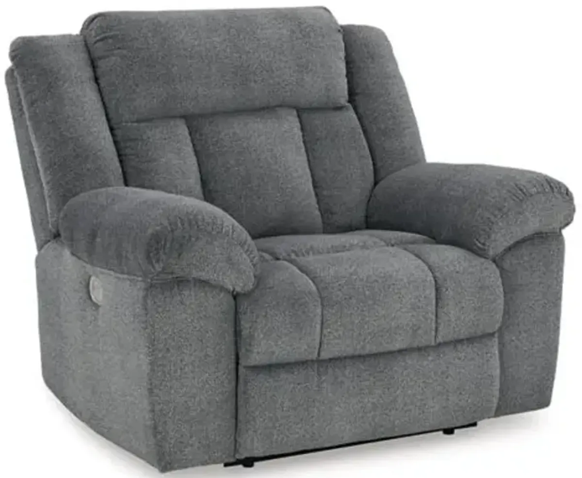 Signature Design by Ashley® Tip-Off Slate Power Recliner Chair