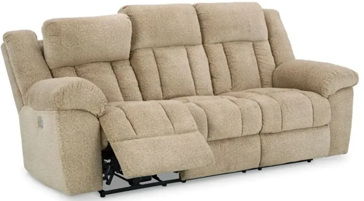 Signature Design by Ashley® Tip-Off Wheat Power Reclining Sofa