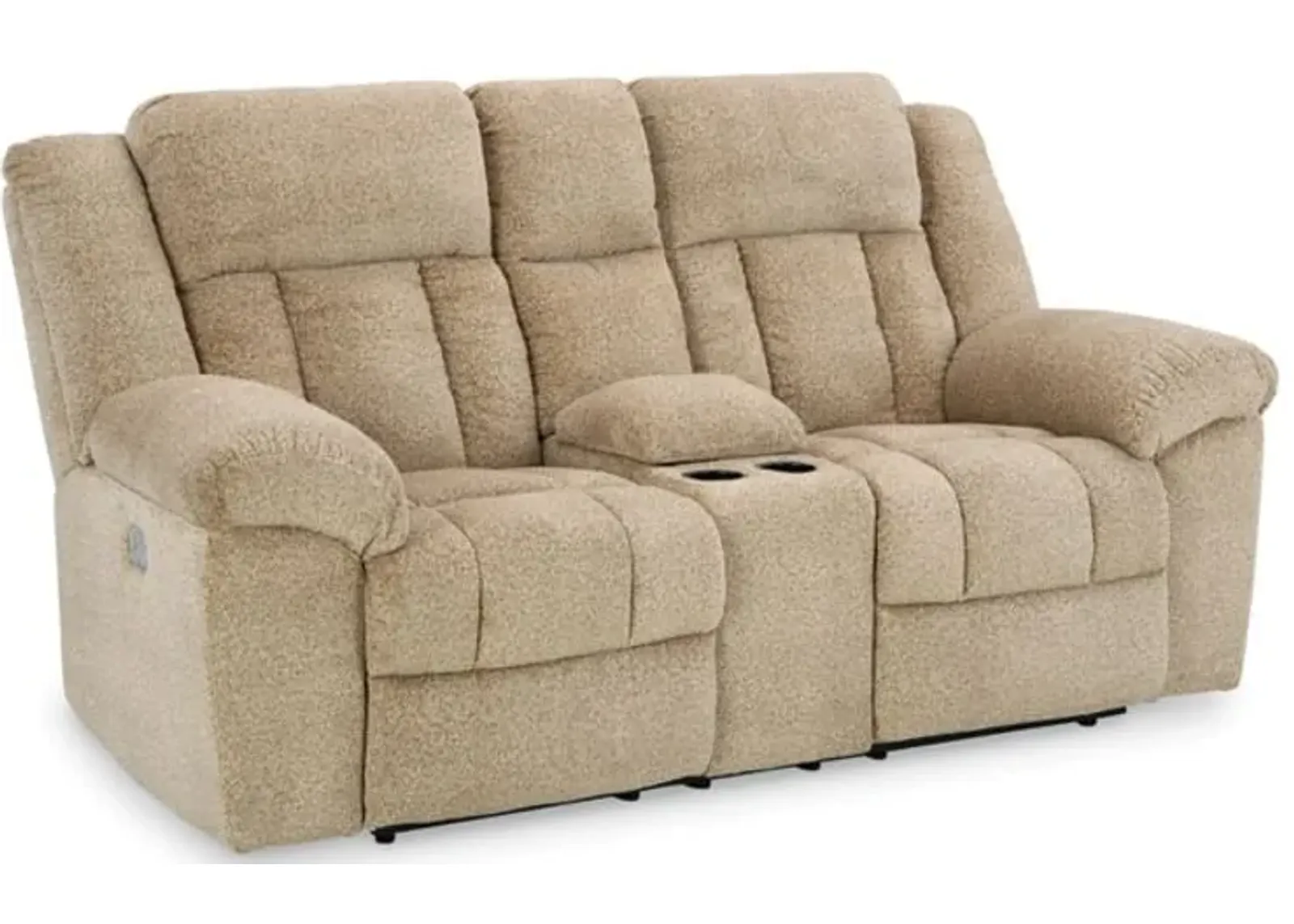 Signature Design by Ashley® Tip-Off Wheat Power Reclining Loveseat