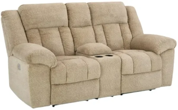 Signature Design by Ashley® Tip-Off Wheat Power Reclining Loveseat