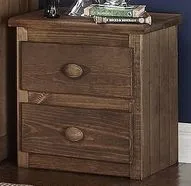 Simply Bunk Beds Chestnut Wood Nightstand